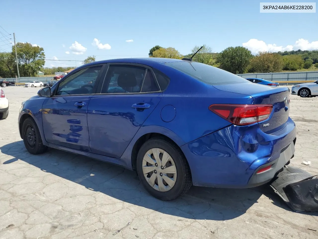 2019 Kia Rio S VIN: 3KPA24AB6KE228200 Lot: 70331104