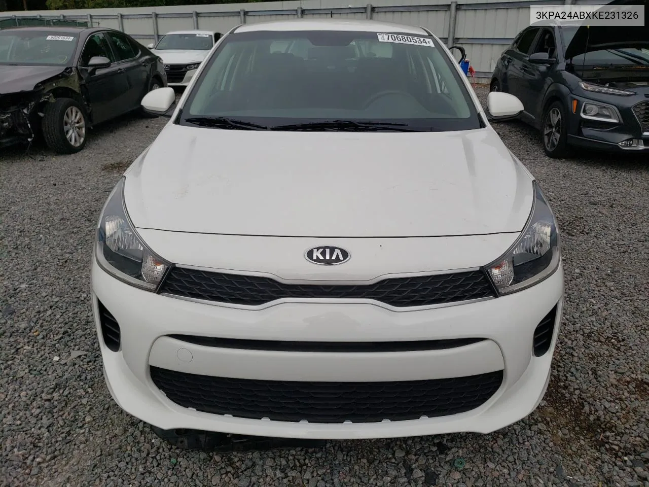 2019 Kia Rio S VIN: 3KPA24ABXKE231326 Lot: 70680534