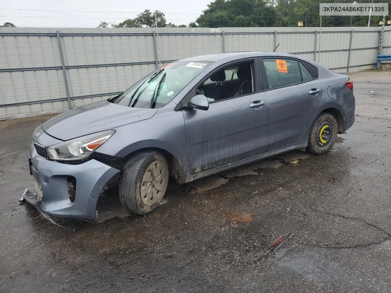 2019 Kia Rio S VIN: 3KPA24AB6KE171335 Lot: 70993034