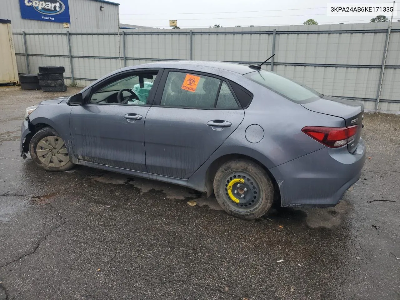 2019 Kia Rio S VIN: 3KPA24AB6KE171335 Lot: 70993034