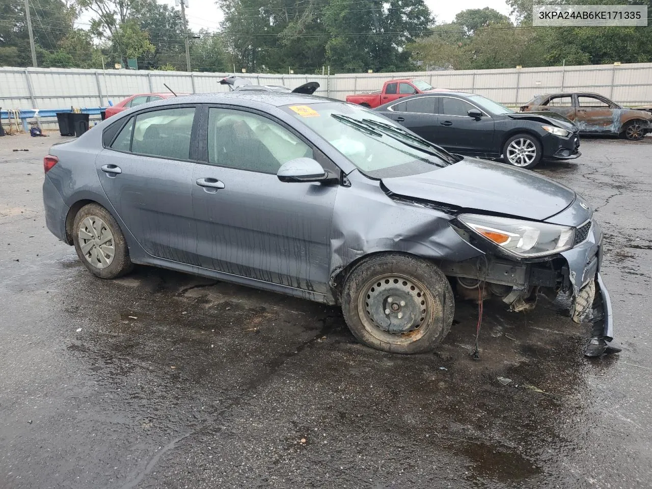 2019 Kia Rio S VIN: 3KPA24AB6KE171335 Lot: 70993034