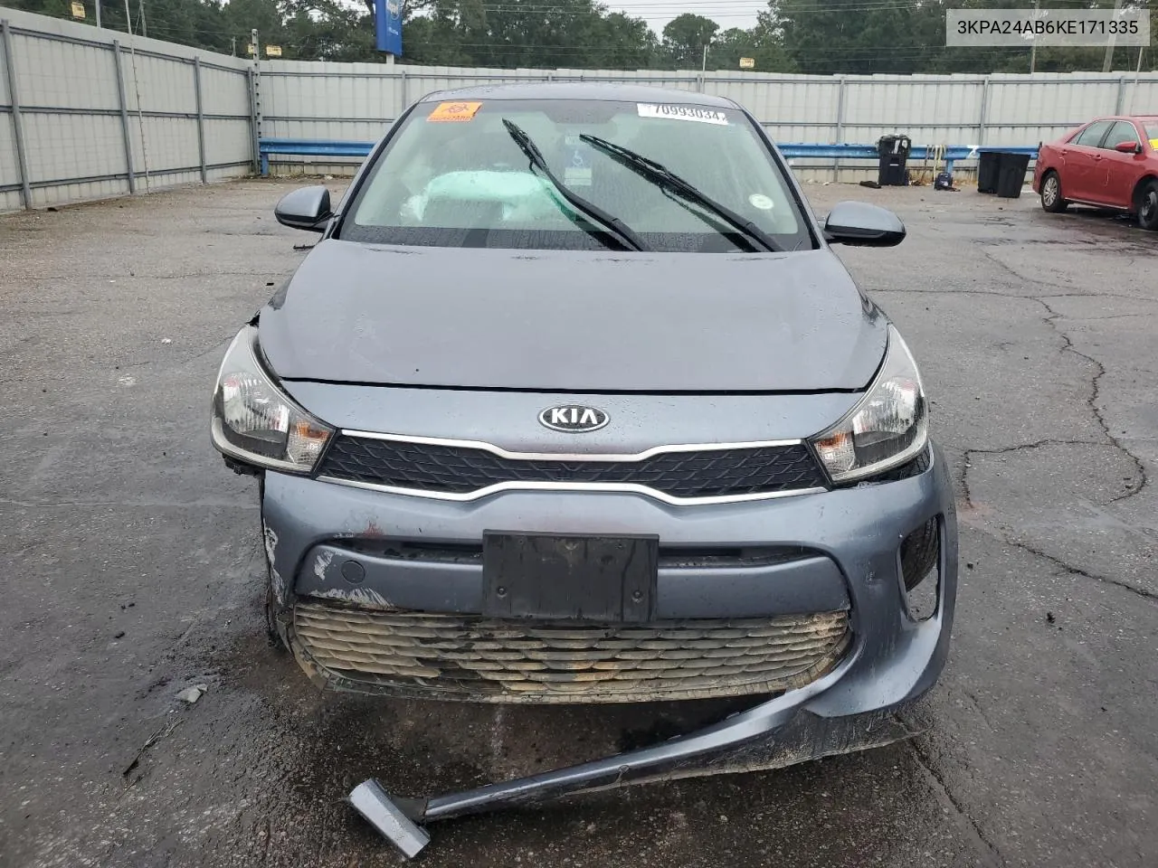 2019 Kia Rio S VIN: 3KPA24AB6KE171335 Lot: 70993034