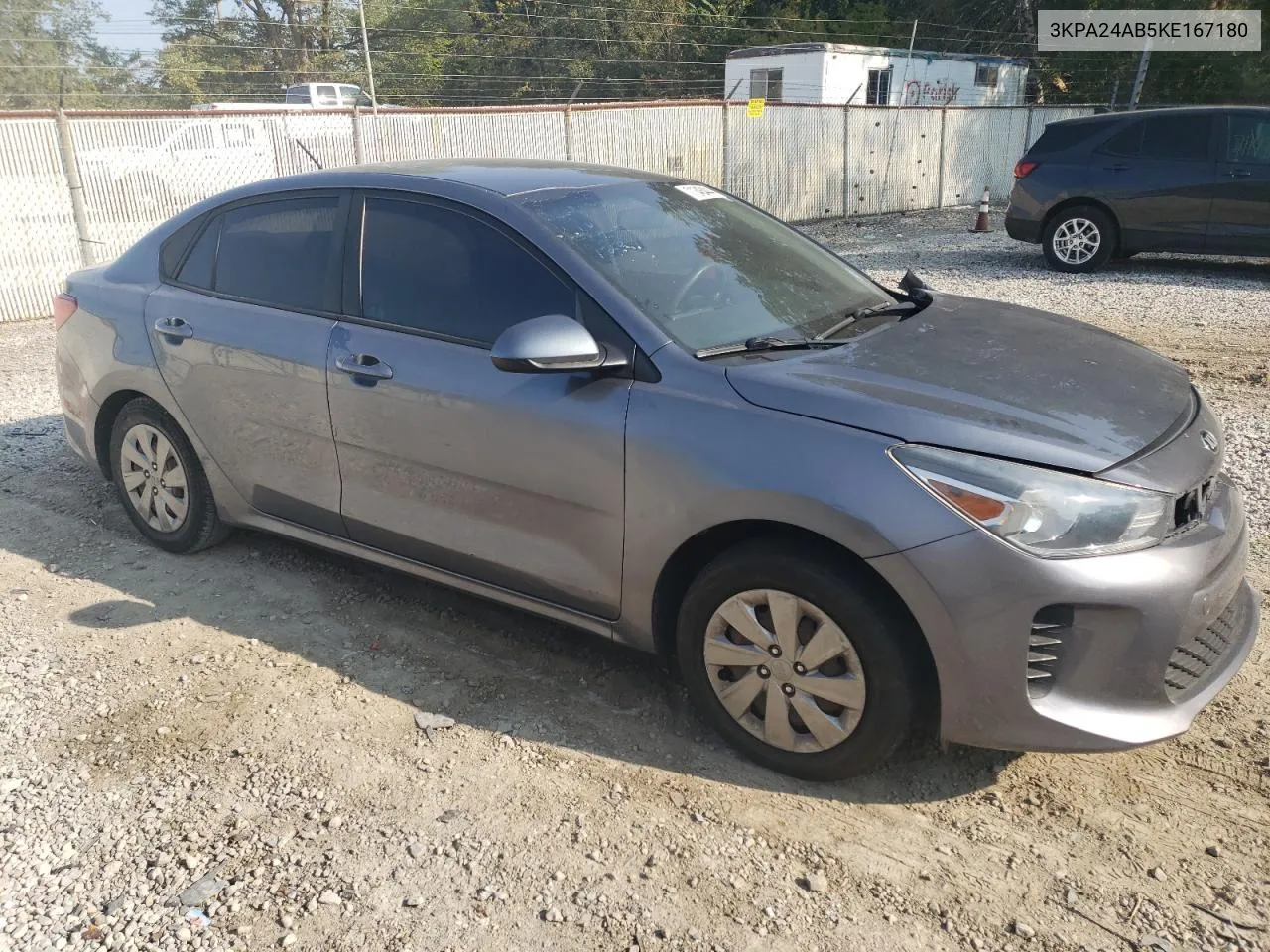 2019 Kia Rio S VIN: 3KPA24AB5KE167180 Lot: 71345444