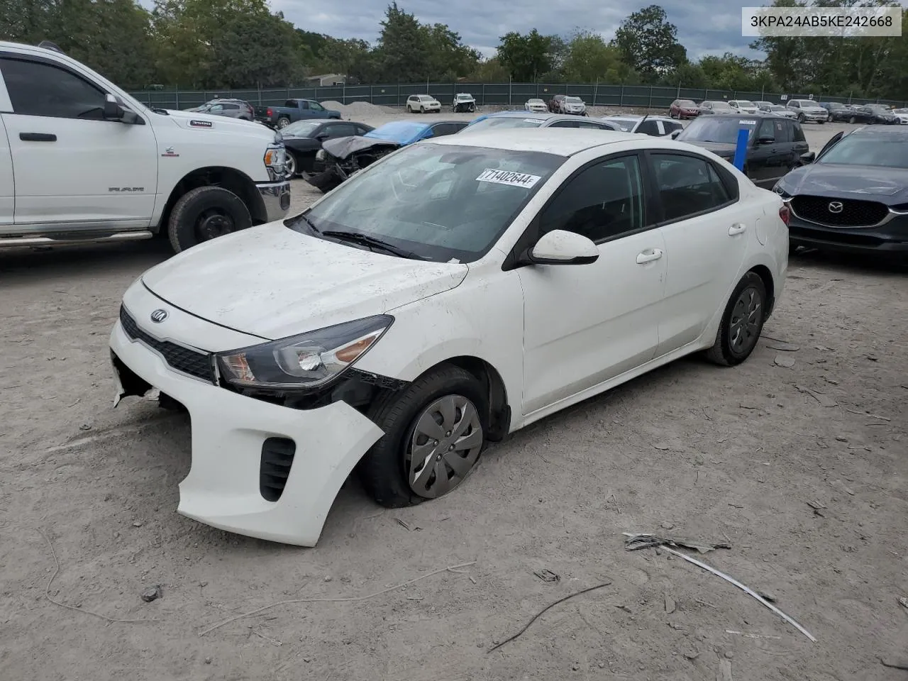 2019 Kia Rio S VIN: 3KPA24AB5KE242668 Lot: 71402644