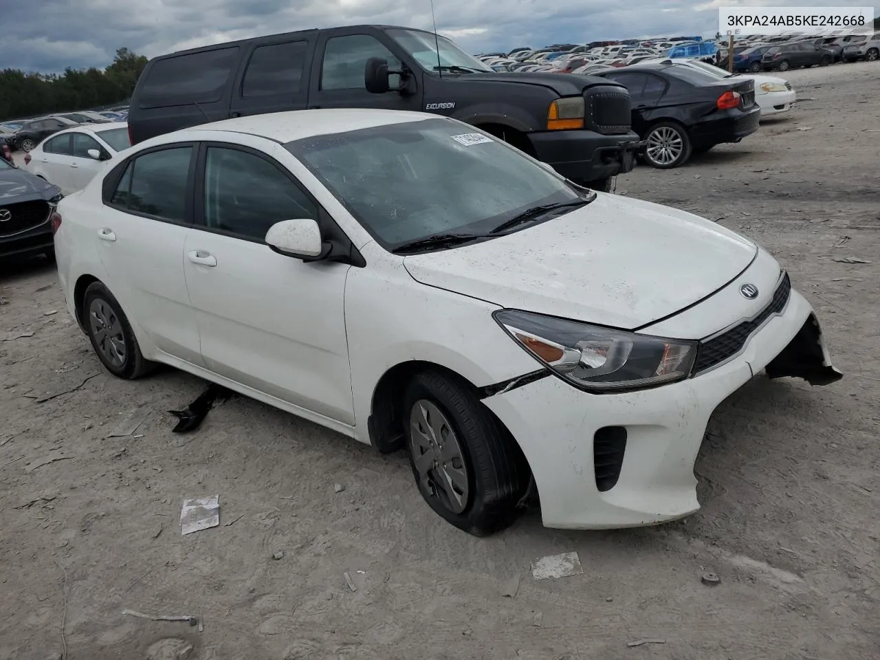 3KPA24AB5KE242668 2019 Kia Rio S