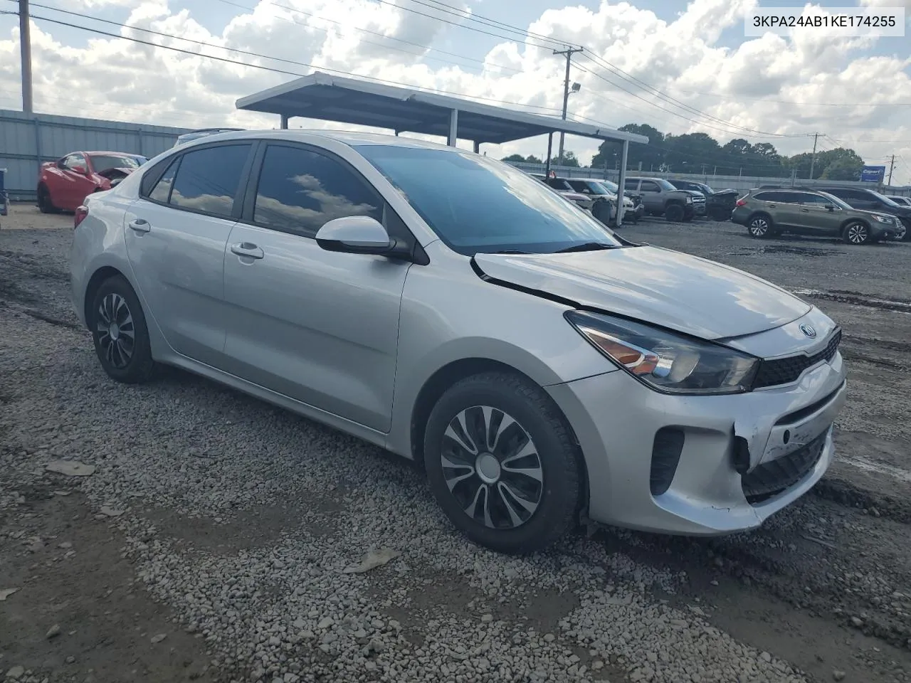 2019 Kia Rio S VIN: 3KPA24AB1KE174255 Lot: 71458684