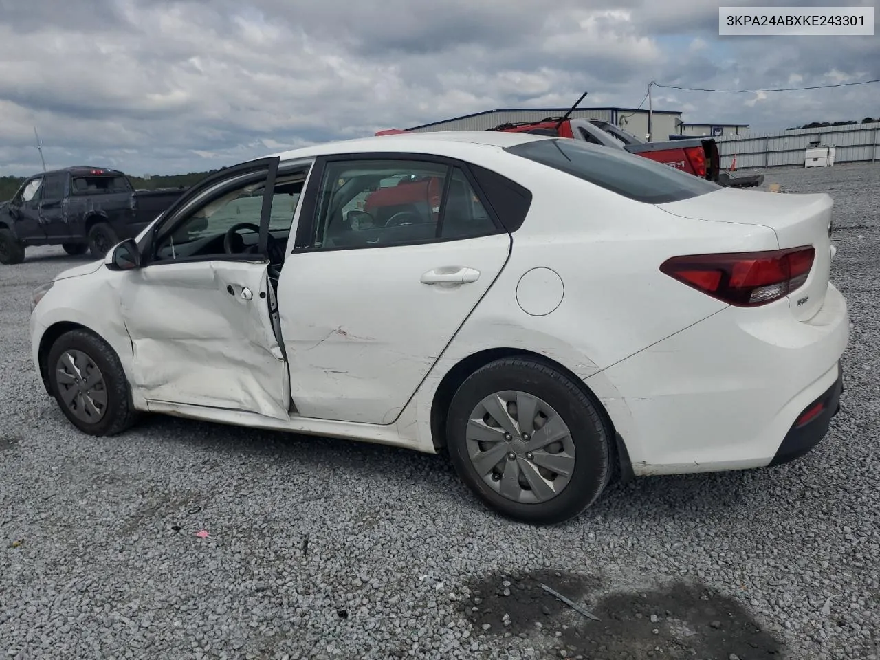 2019 Kia Rio S VIN: 3KPA24ABXKE243301 Lot: 71564854