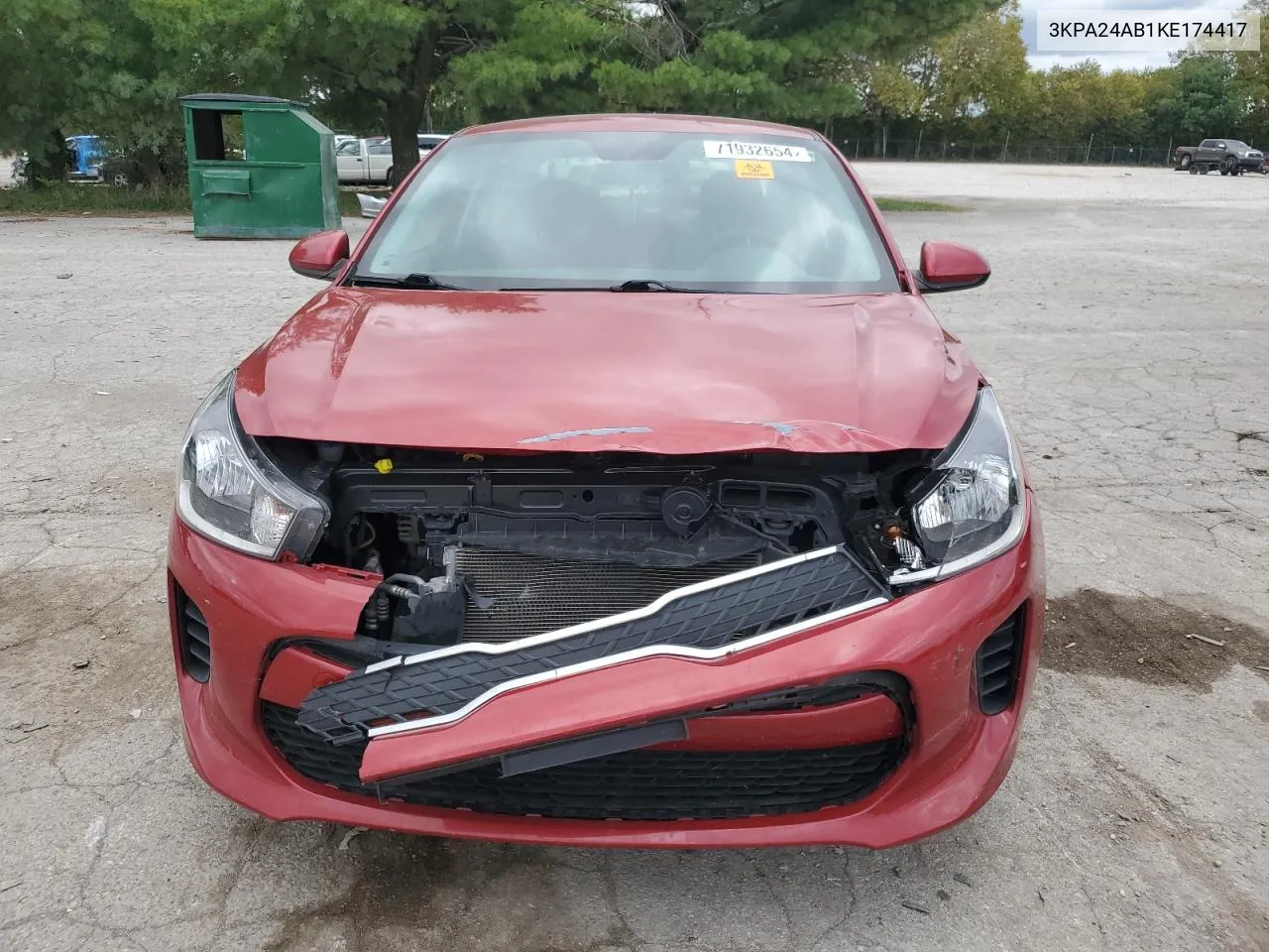 3KPA24AB1KE174417 2019 Kia Rio S