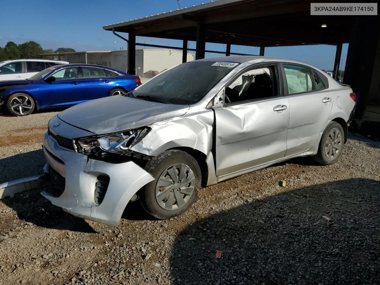 2019 Kia Rio S VIN: 3KPA24AB9KE174150 Lot: 72049914