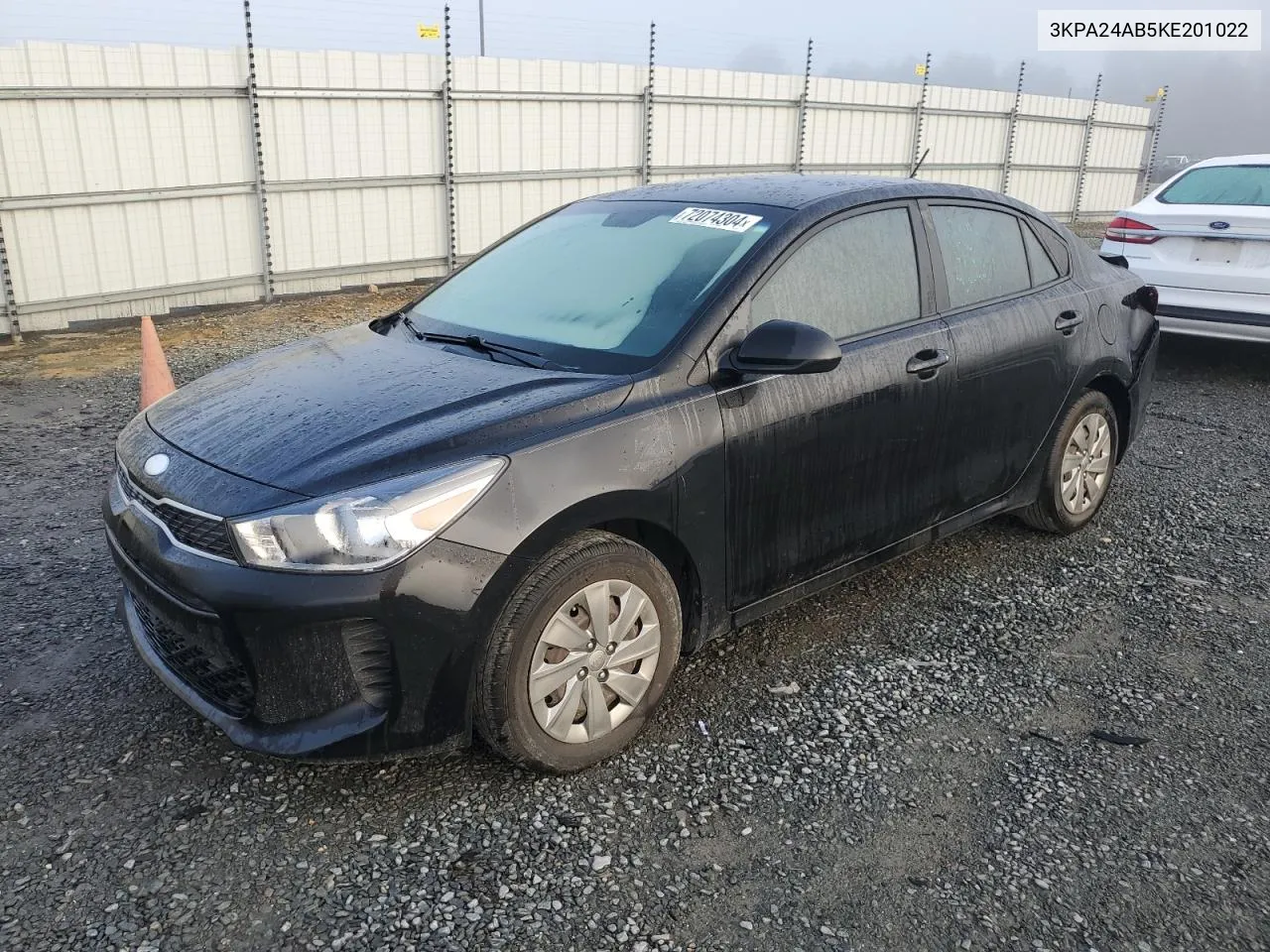 2019 Kia Rio S VIN: 3KPA24AB5KE201022 Lot: 72074304