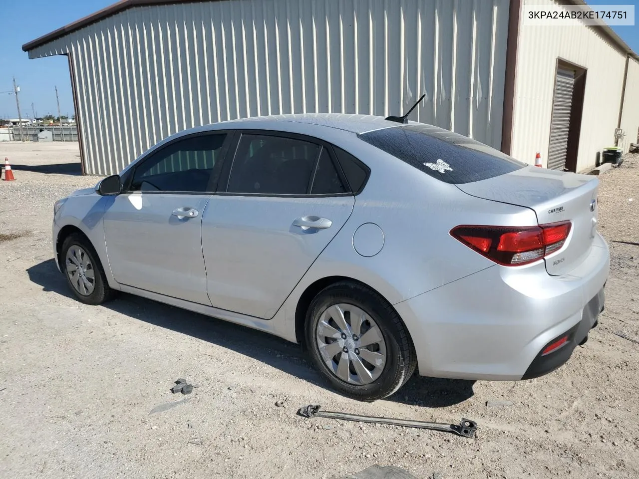 2019 Kia Rio S VIN: 3KPA24AB2KE174751 Lot: 72442684