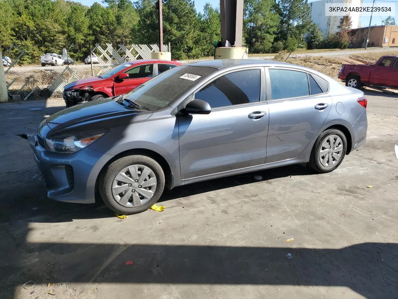 2019 Kia Rio S VIN: 3KPA24AB2KE239534 Lot: 72648584