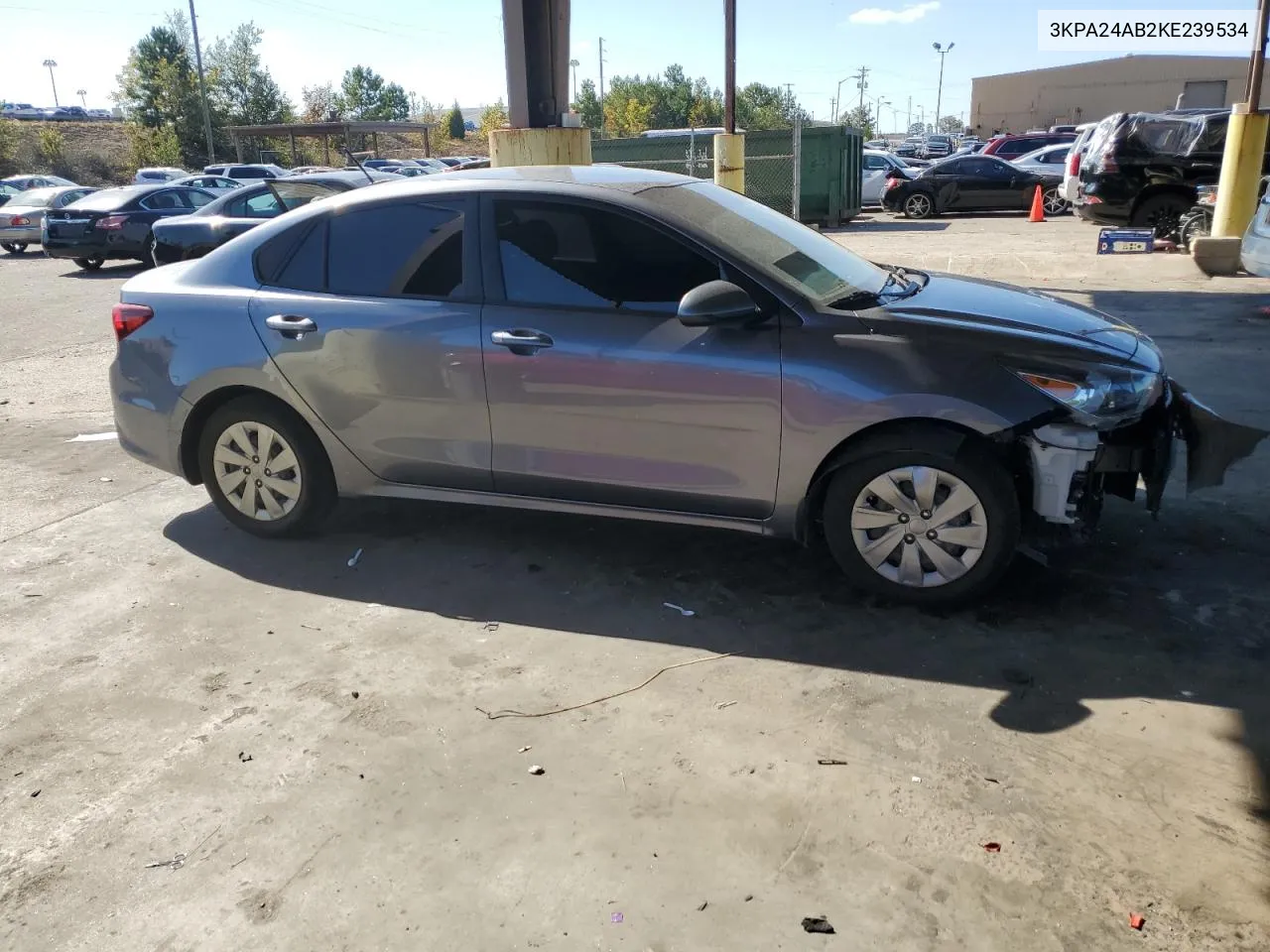 2019 Kia Rio S VIN: 3KPA24AB2KE239534 Lot: 72648584