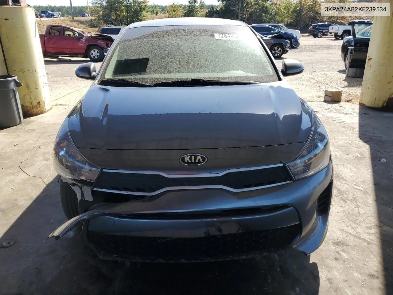 2019 Kia Rio S VIN: 3KPA24AB2KE239534 Lot: 72648584