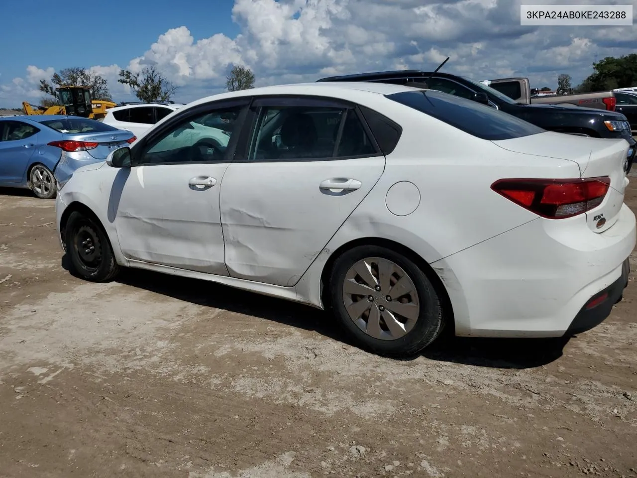 2019 Kia Rio S VIN: 3KPA24AB0KE243288 Lot: 73750304