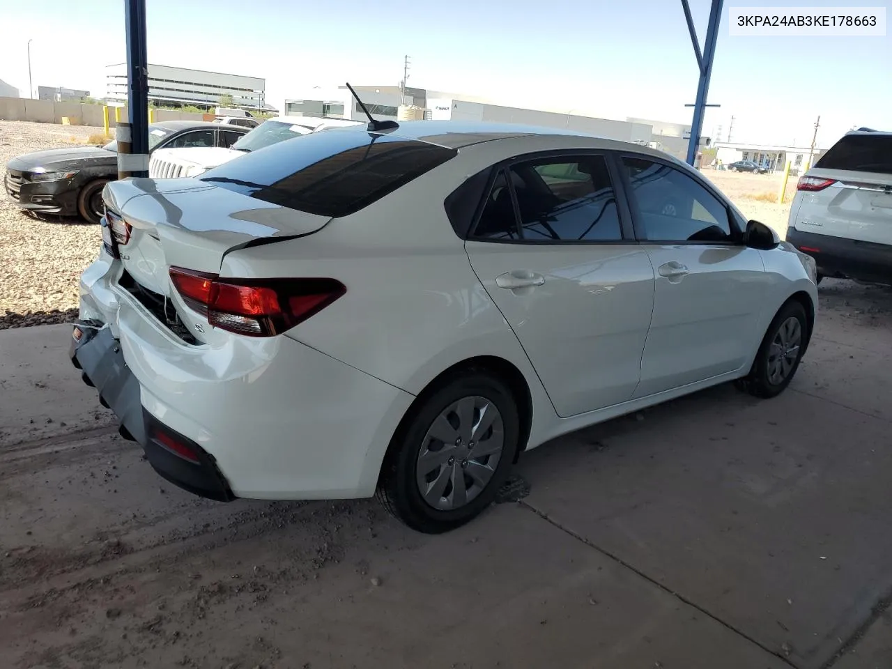 2019 Kia Rio S VIN: 3KPA24AB3KE178663 Lot: 73880444