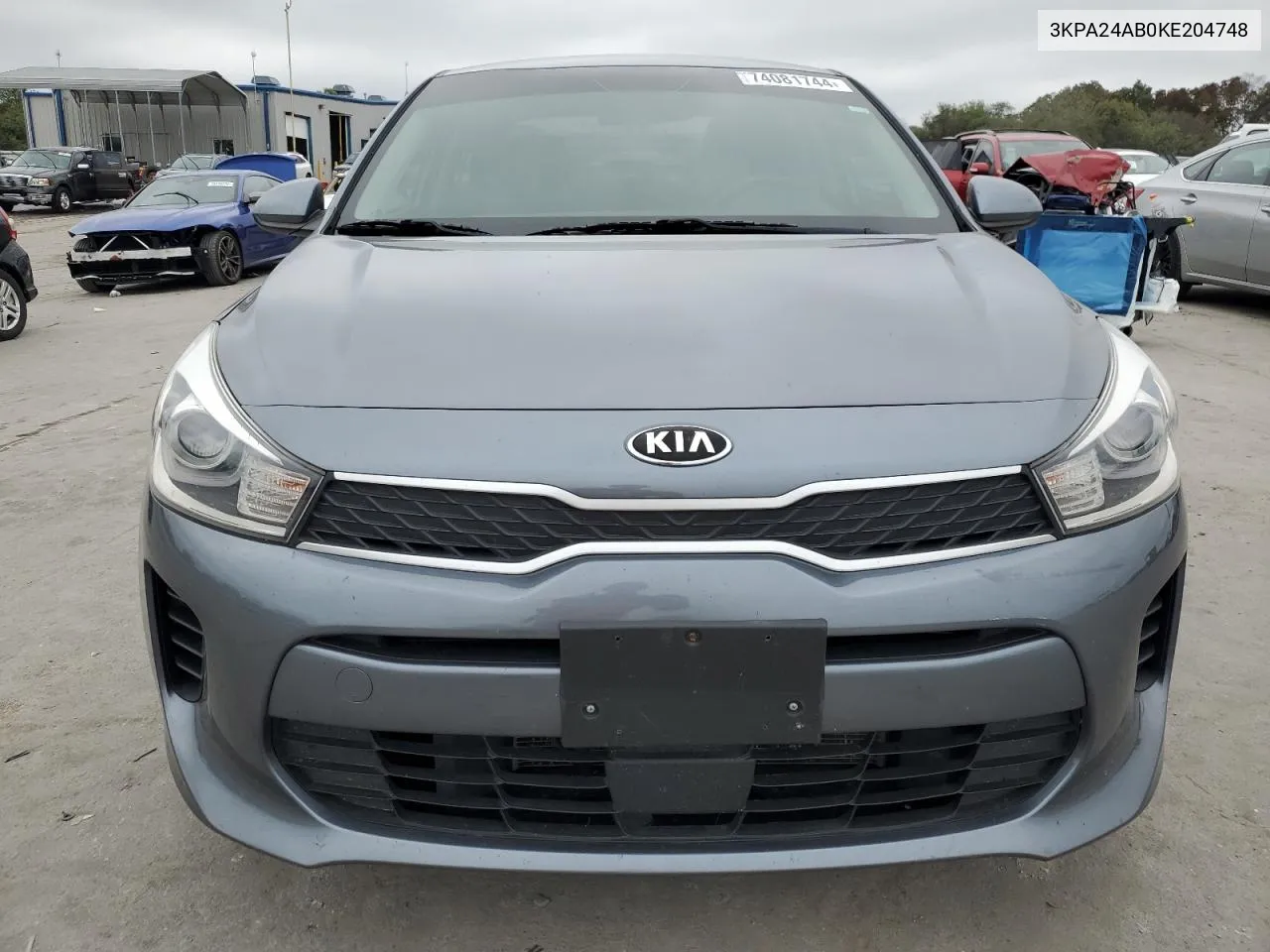 2019 Kia Rio S VIN: 3KPA24AB0KE204748 Lot: 74081744