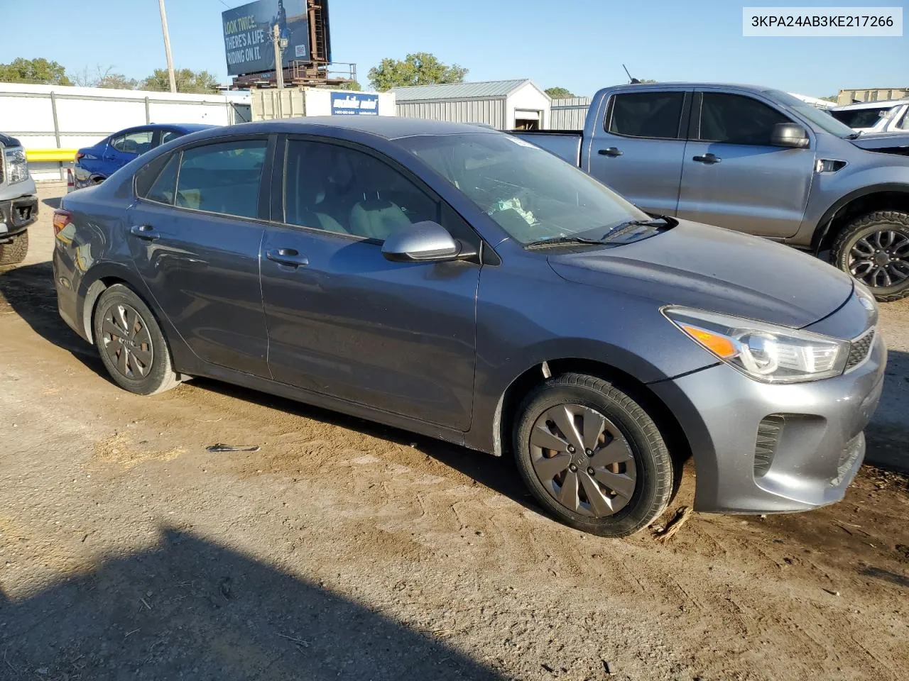 2019 Kia Rio S VIN: 3KPA24AB3KE217266 Lot: 74278114