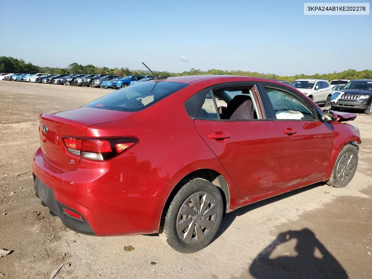 3KPA24AB1KE202278 2019 Kia Rio S