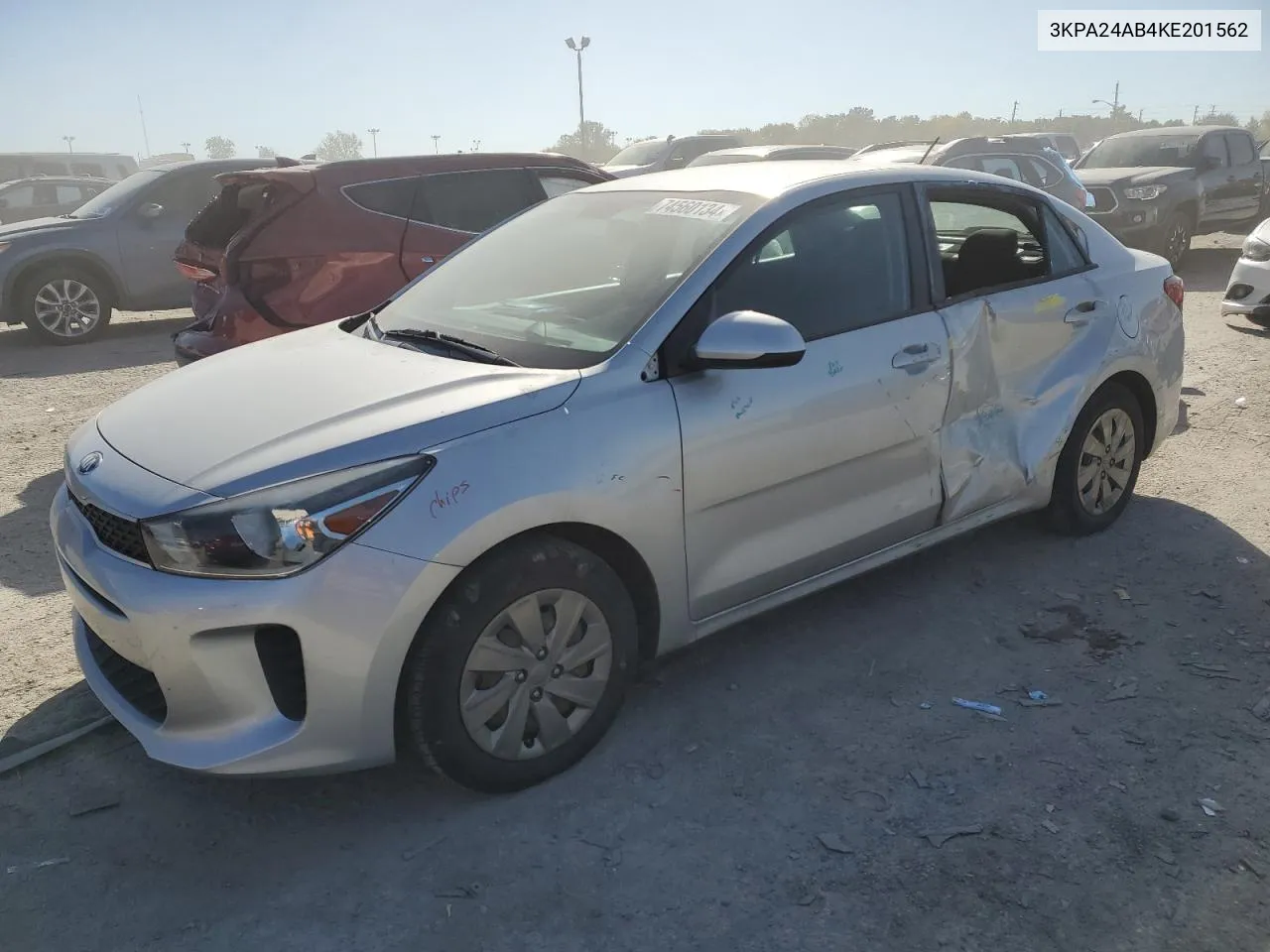 2019 Kia Rio S VIN: 3KPA24AB4KE201562 Lot: 74560134