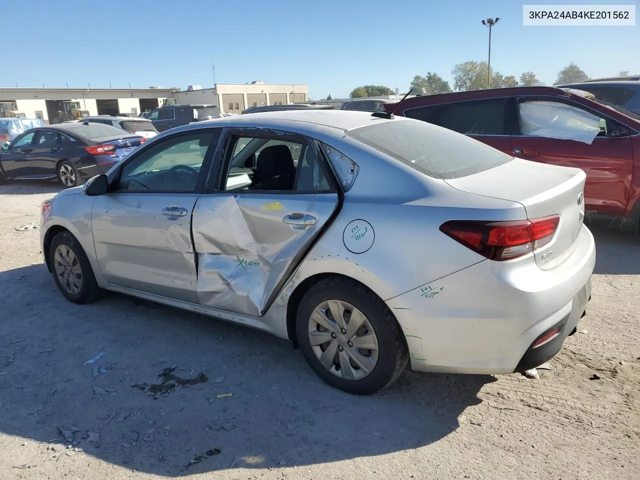 2019 Kia Rio S VIN: 3KPA24AB4KE201562 Lot: 74560134