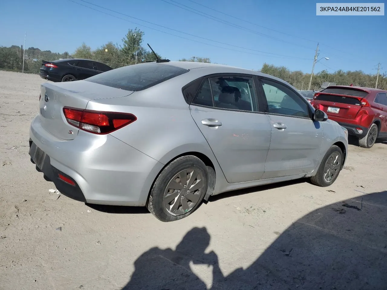 2019 Kia Rio S VIN: 3KPA24AB4KE201562 Lot: 74560134