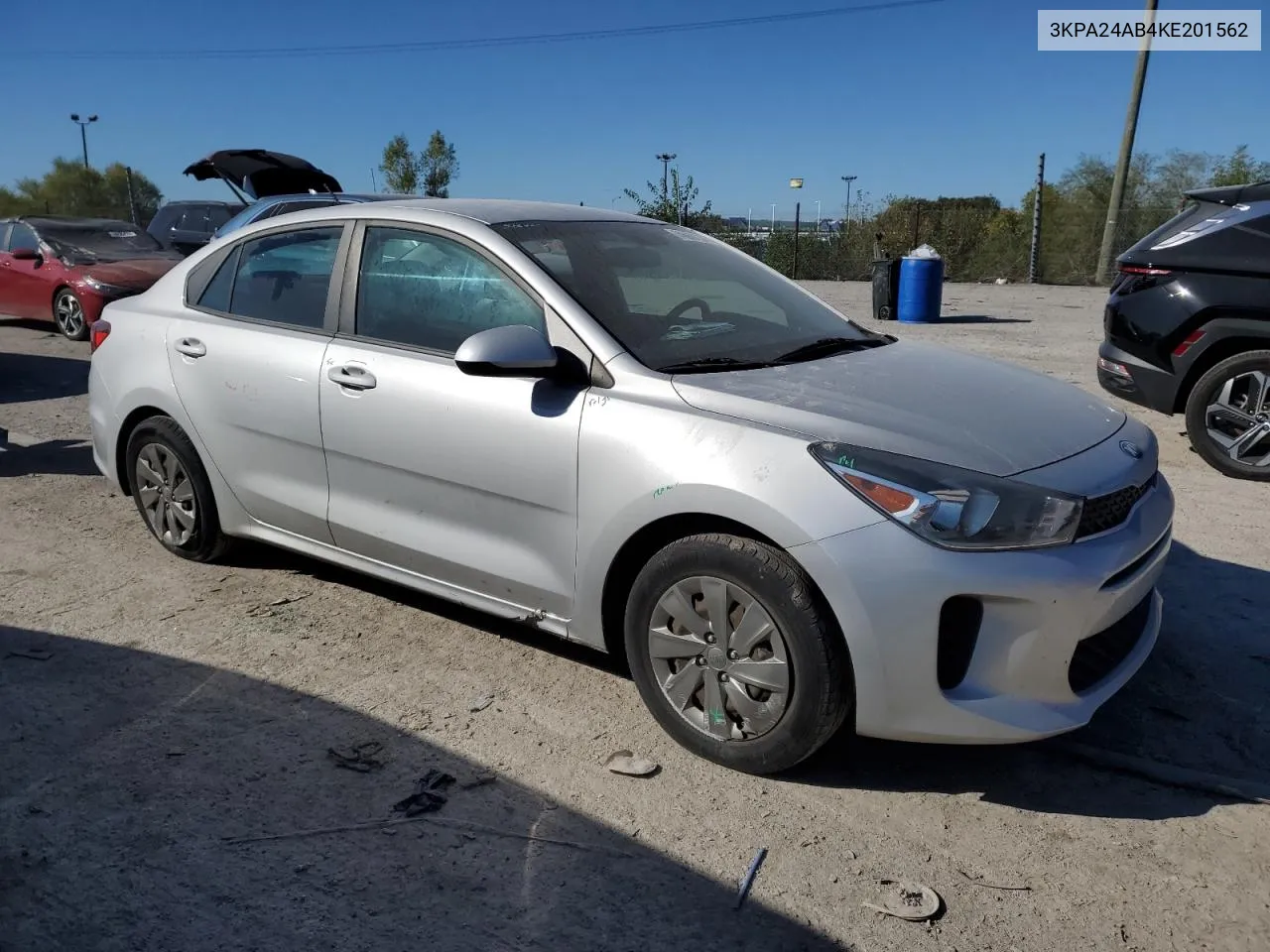 2019 Kia Rio S VIN: 3KPA24AB4KE201562 Lot: 74560134