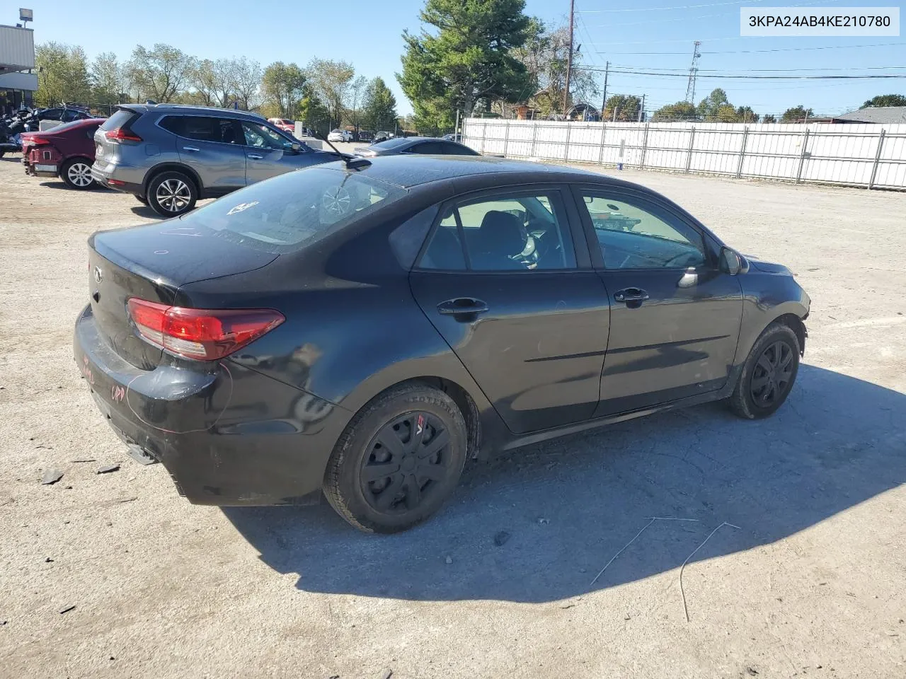 2019 Kia Rio S VIN: 3KPA24AB4KE210780 Lot: 74693084