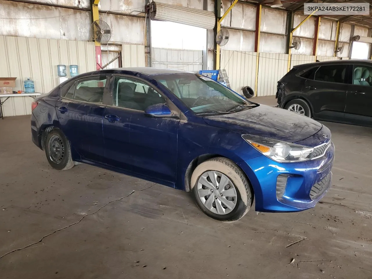 2019 Kia Rio S VIN: 3KPA24AB3KE172281 Lot: 74821254