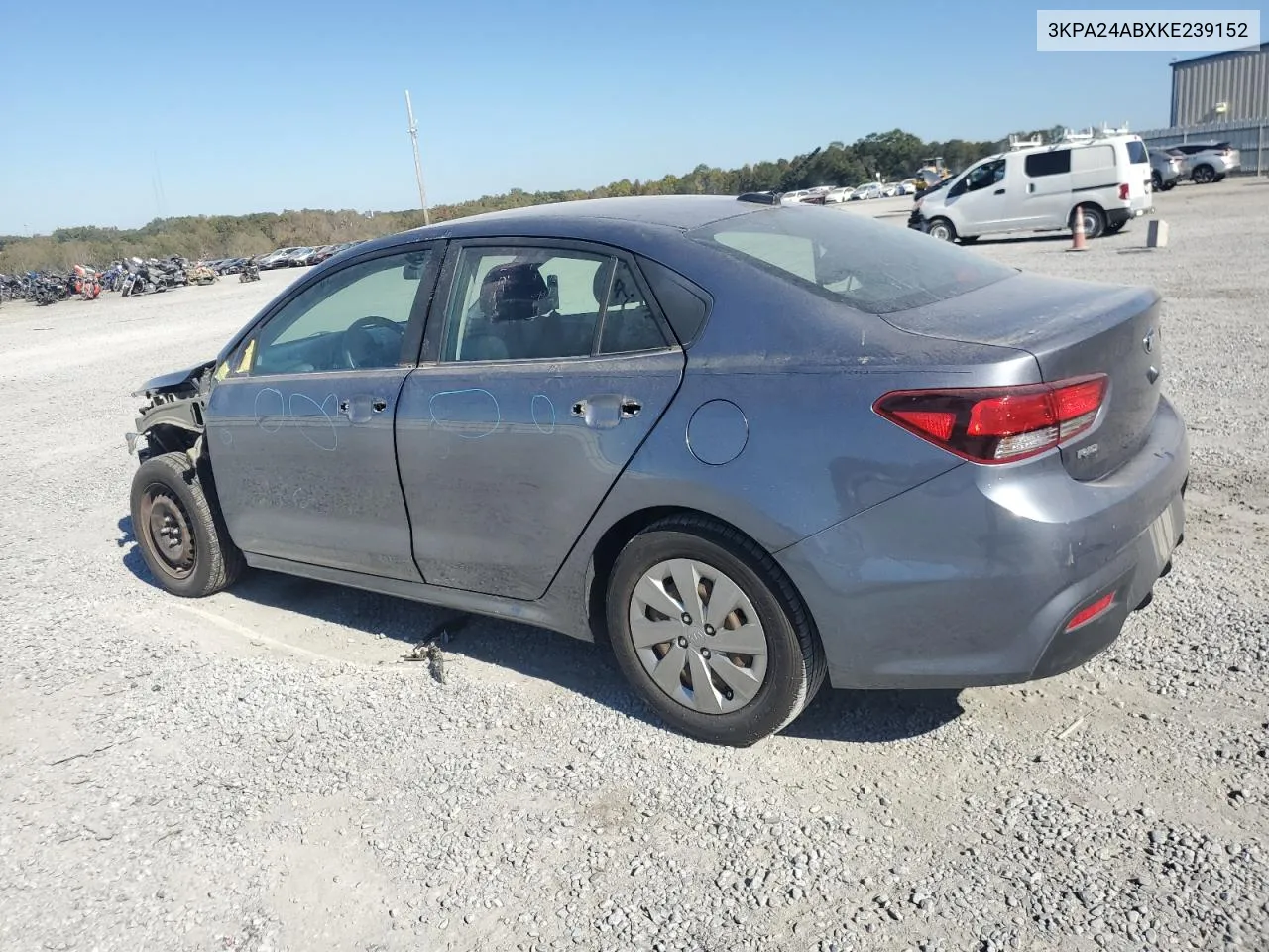 2019 Kia Rio S VIN: 3KPA24ABXKE239152 Lot: 74844334