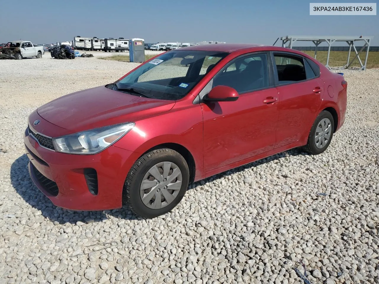 3KPA24AB3KE167436 2019 Kia Rio S