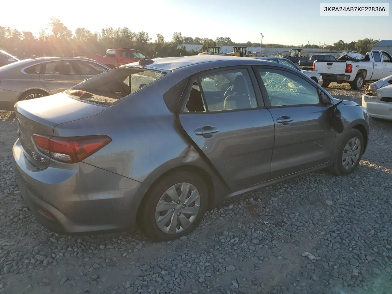 2019 Kia Rio S VIN: 3KPA24AB7KE228366 Lot: 74971984