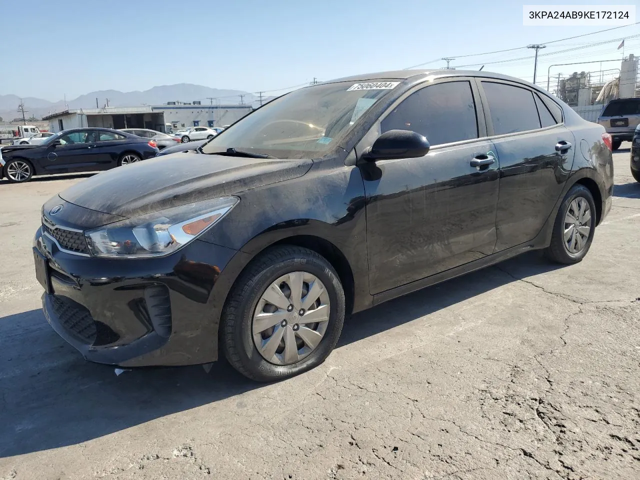 2019 Kia Rio S VIN: 3KPA24AB9KE172124 Lot: 75060404