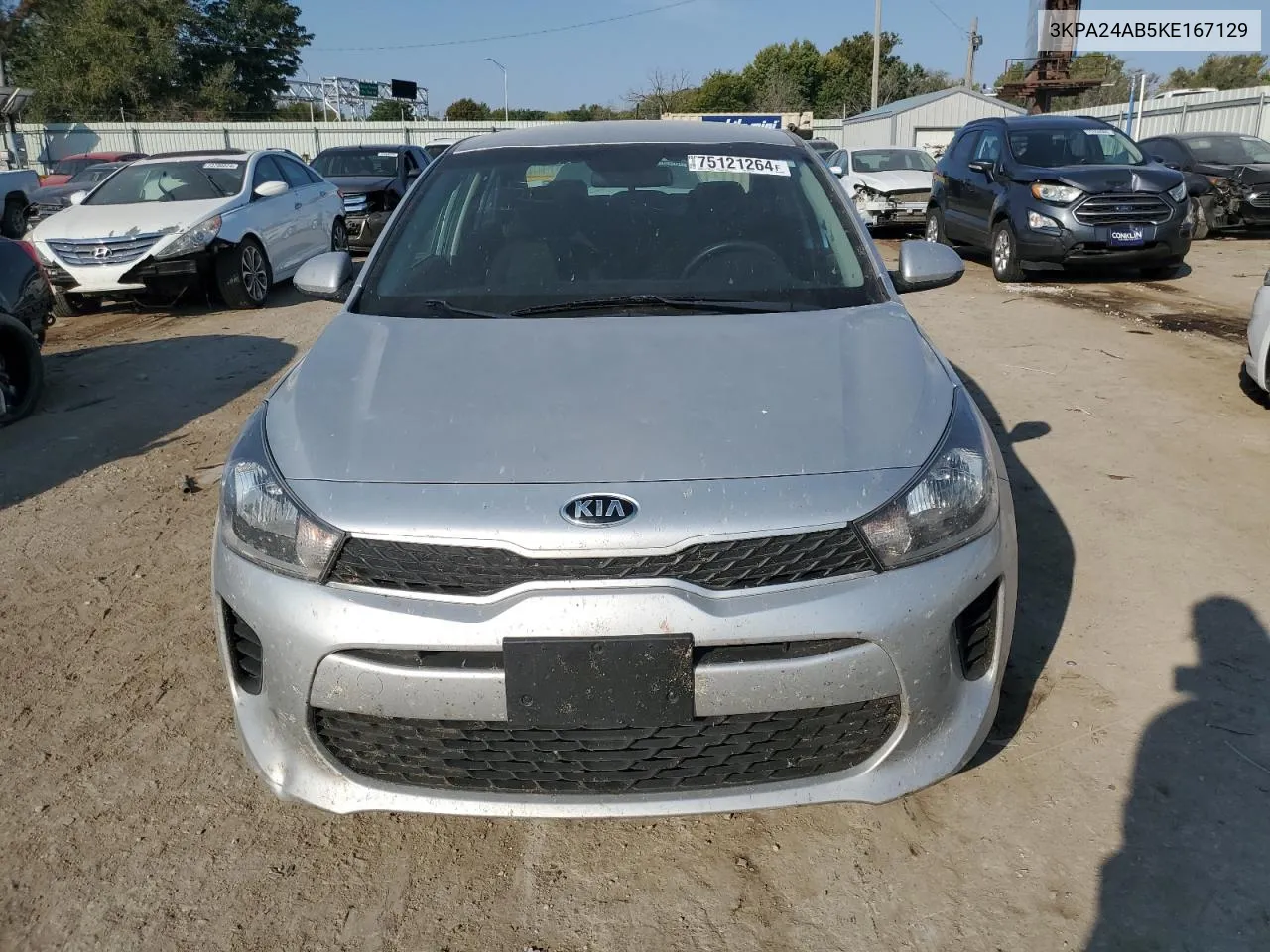 2019 Kia Rio S VIN: 3KPA24AB5KE167129 Lot: 75121264