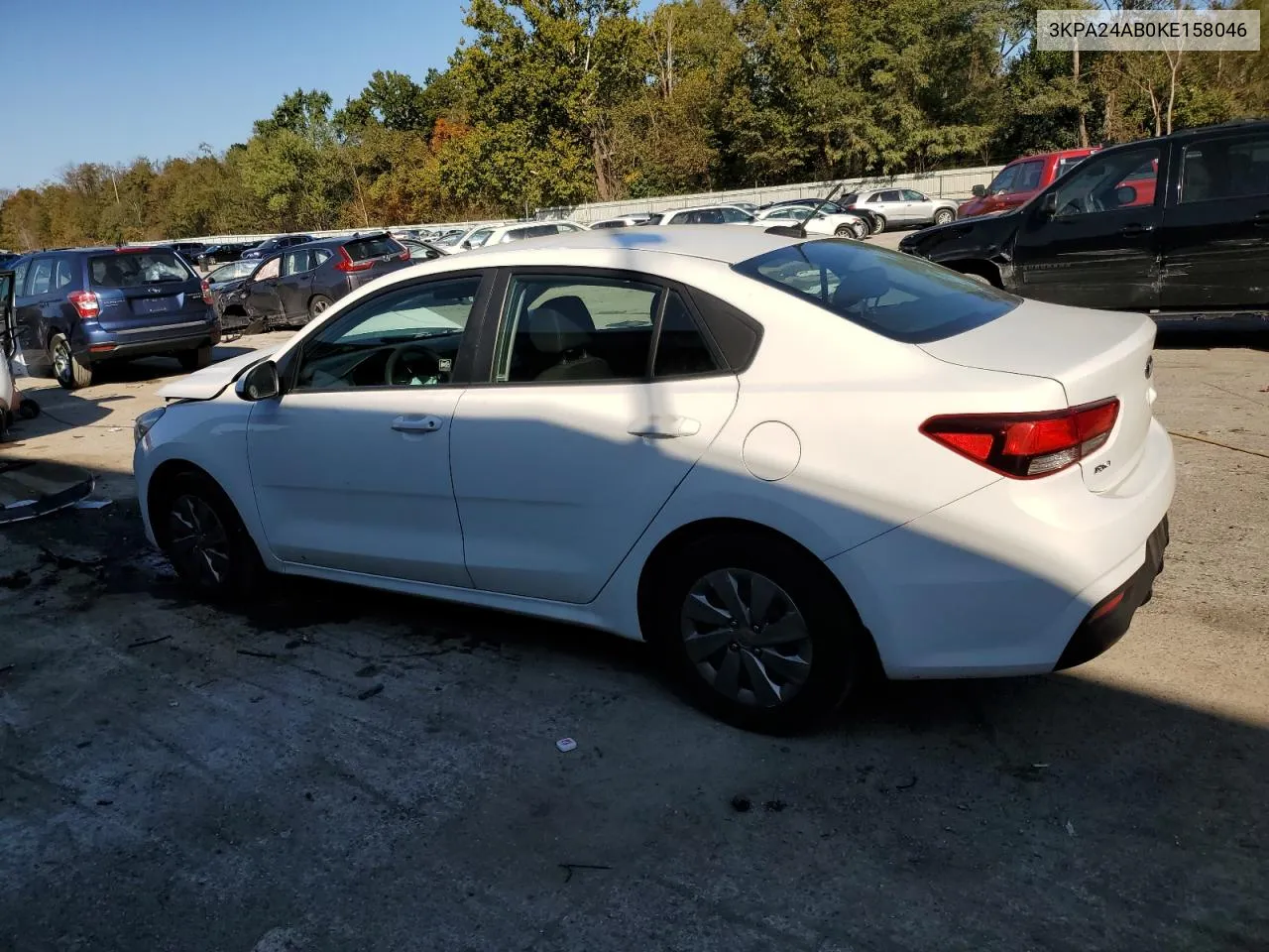 2019 Kia Rio S VIN: 3KPA24AB0KE158046 Lot: 75169464