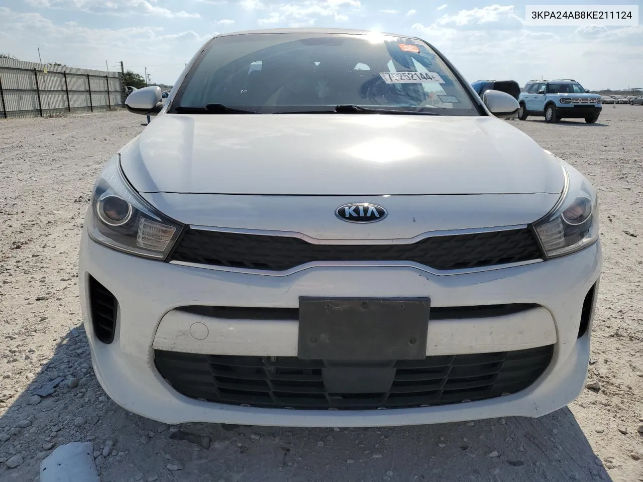 2019 Kia Rio S VIN: 3KPA24AB8KE211124 Lot: 75252144