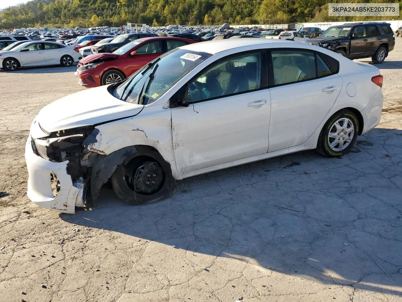 2019 Kia Rio S VIN: 3KPA24AB5KE203773 Lot: 75600164