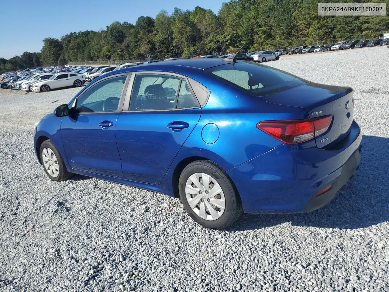 2019 Kia Rio S VIN: 3KPA24AB9KE160202 Lot: 75708254