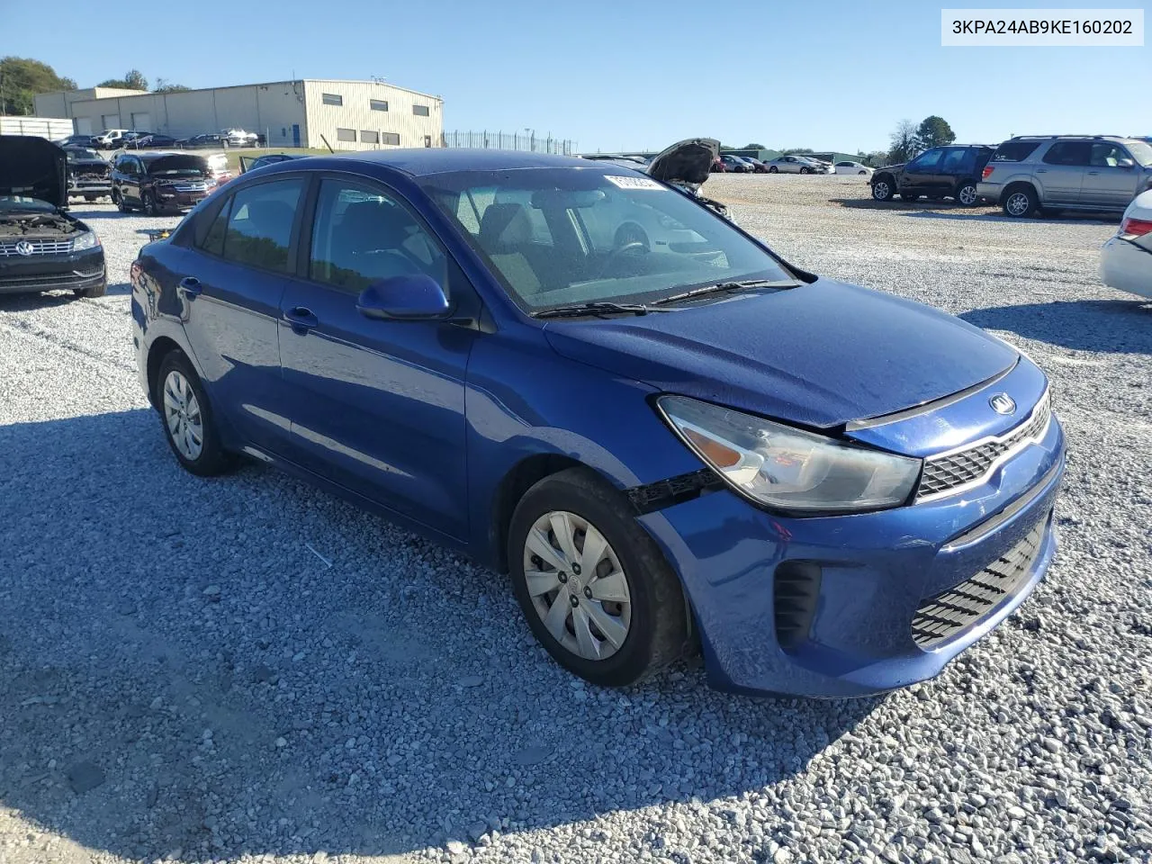 2019 Kia Rio S VIN: 3KPA24AB9KE160202 Lot: 75708254