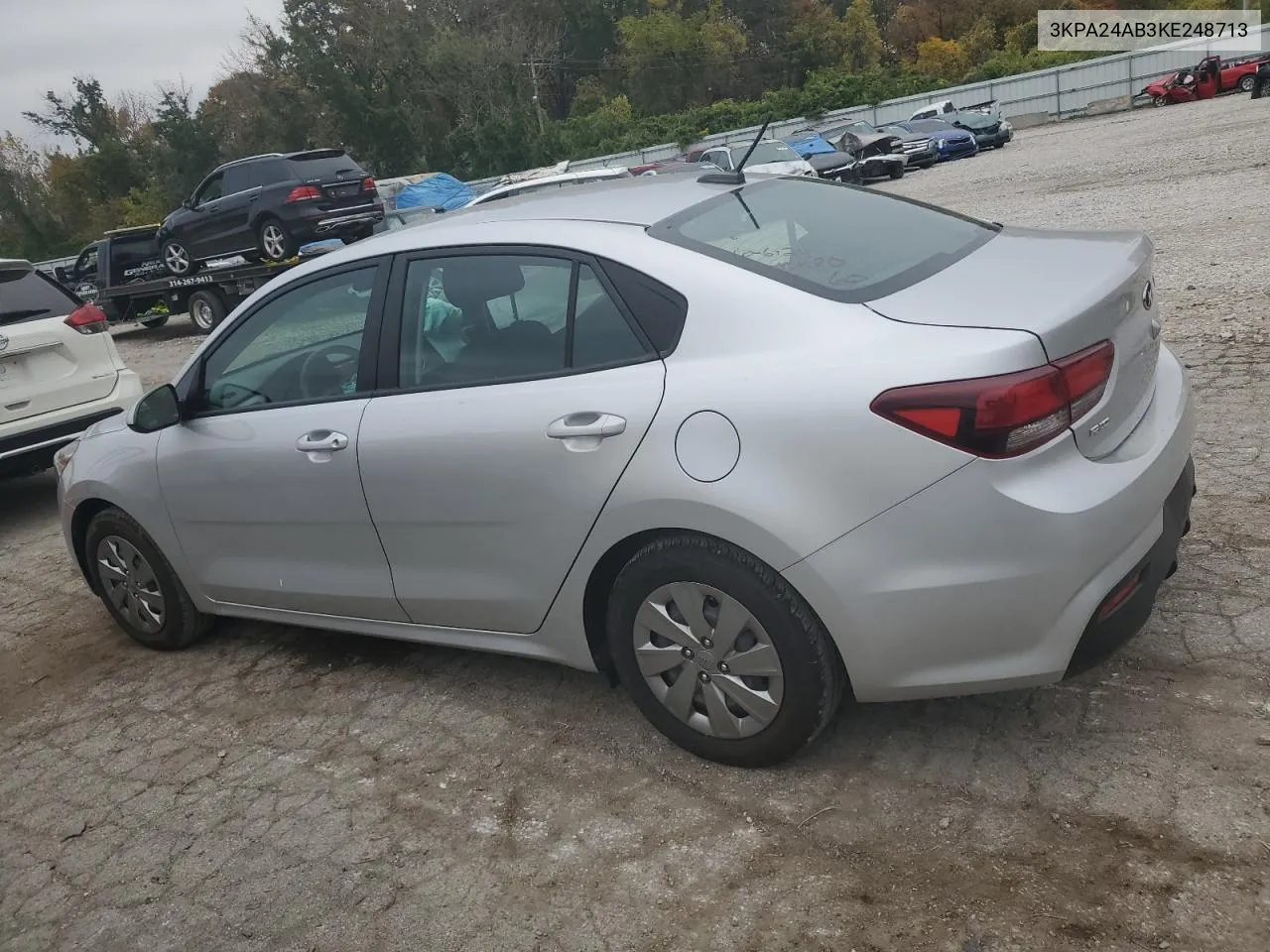 2019 Kia Rio S VIN: 3KPA24AB3KE248713 Lot: 75730924