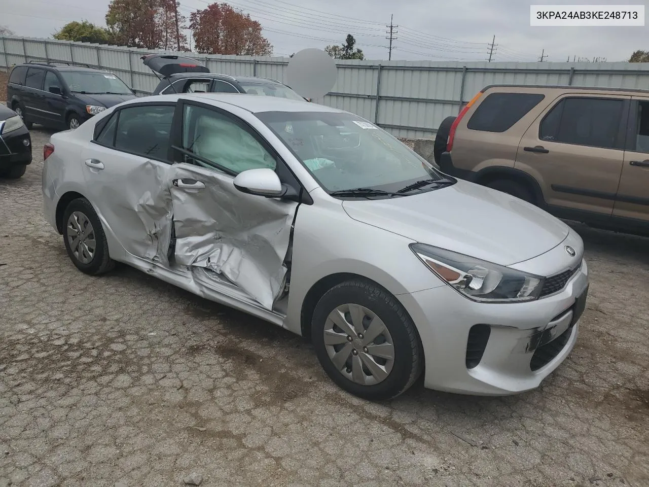 2019 Kia Rio S VIN: 3KPA24AB3KE248713 Lot: 75730924