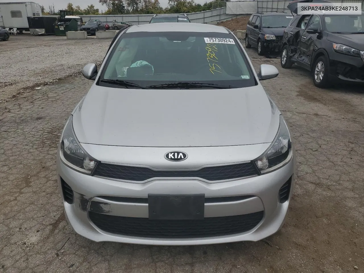 2019 Kia Rio S VIN: 3KPA24AB3KE248713 Lot: 75730924