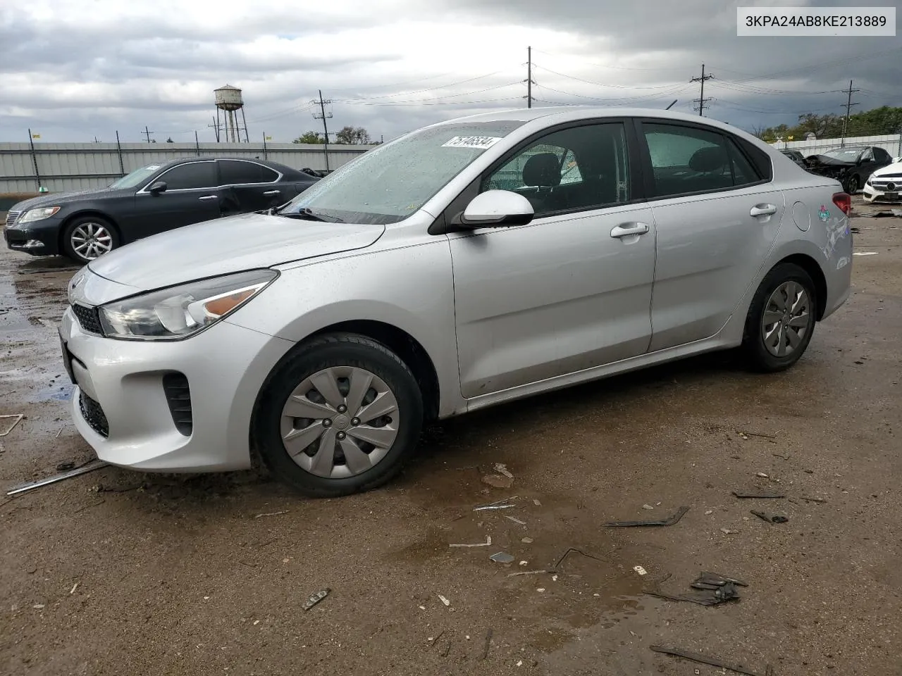 2019 Kia Rio S VIN: 3KPA24AB8KE213889 Lot: 75746534