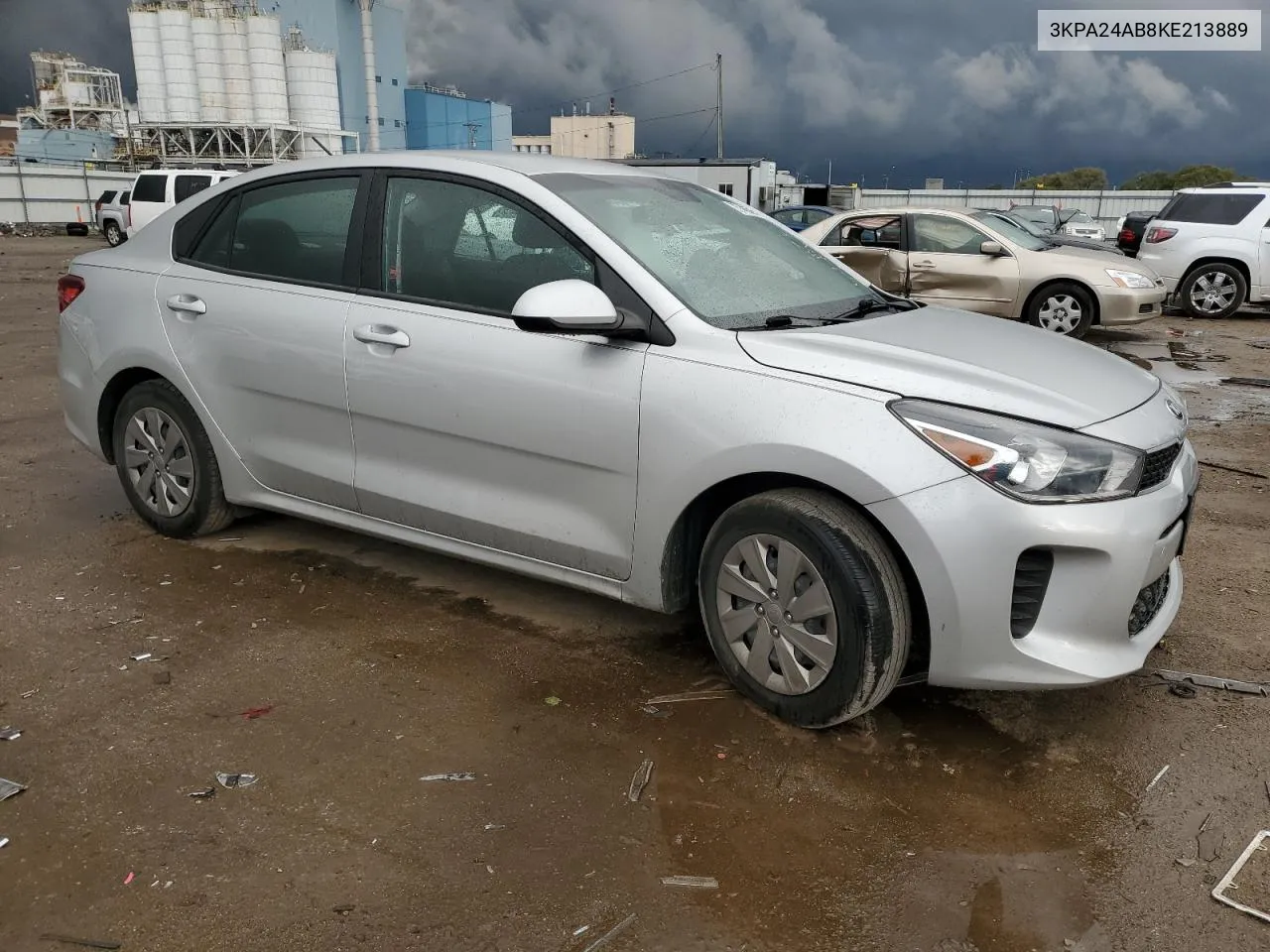 2019 Kia Rio S VIN: 3KPA24AB8KE213889 Lot: 75746534