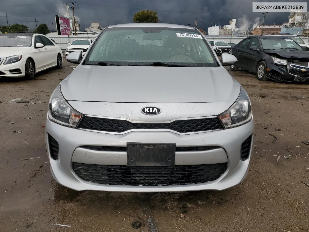 2019 Kia Rio S VIN: 3KPA24AB8KE213889 Lot: 75746534