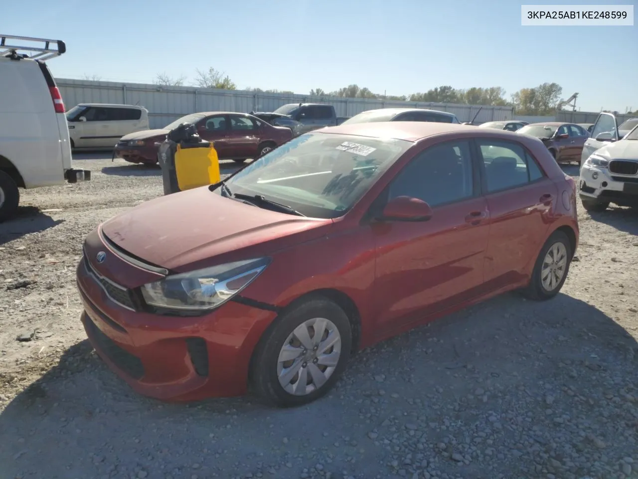 2019 Kia Rio S VIN: 3KPA25AB1KE248599 Lot: 75816384