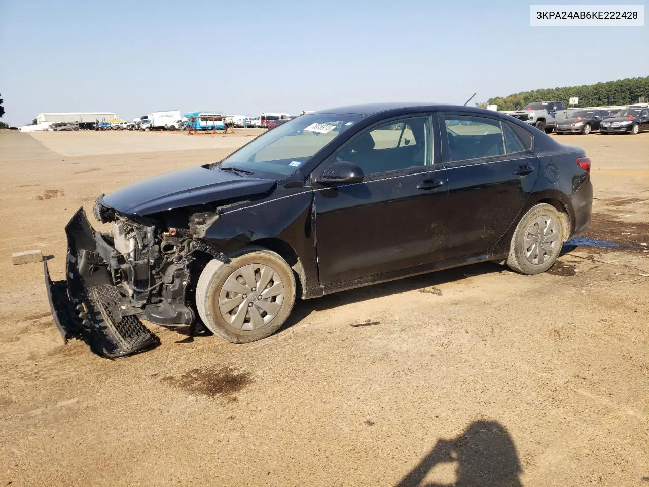 2019 Kia Rio S VIN: 3KPA24AB6KE222428 Lot: 75816974