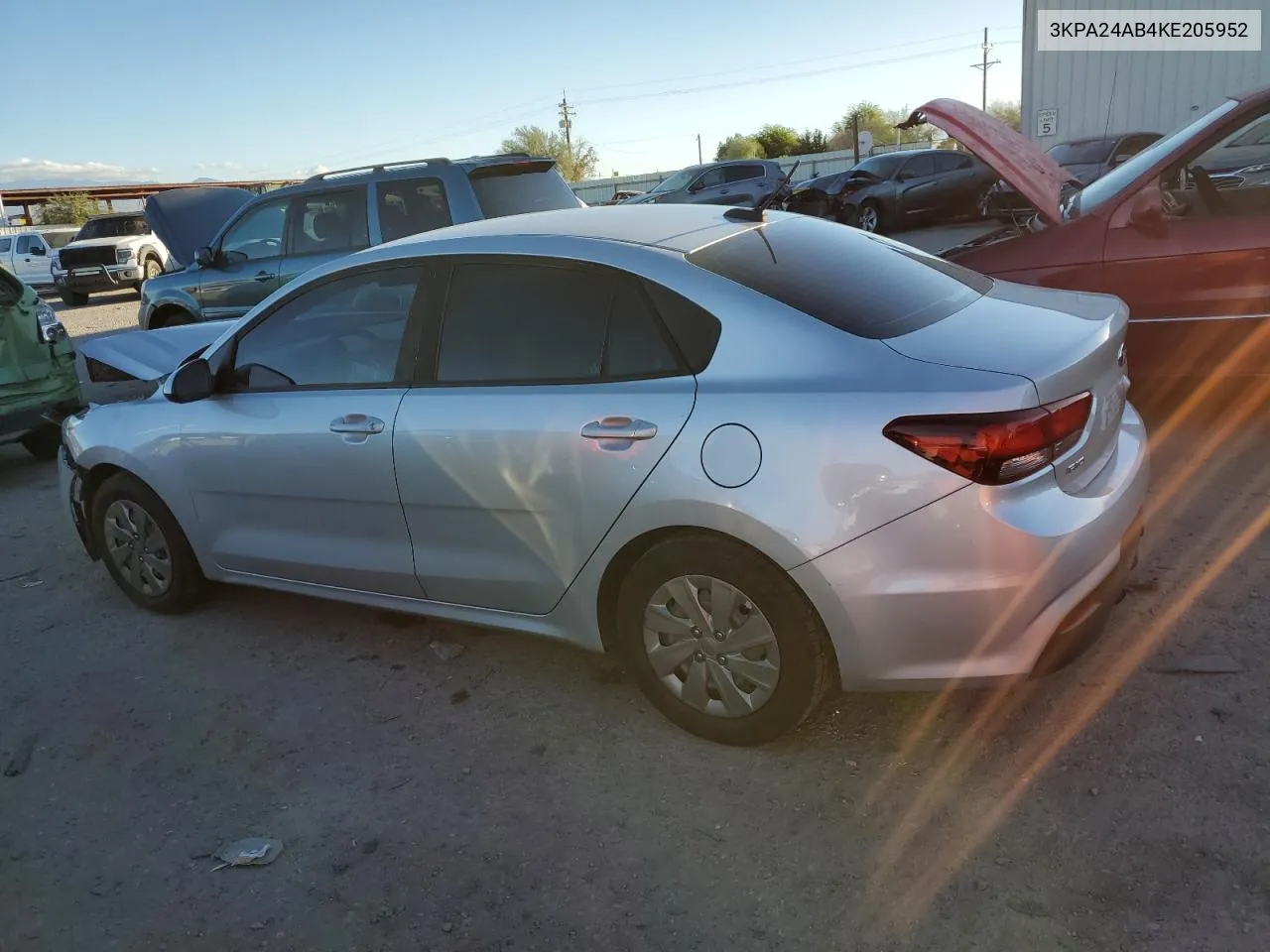 2019 Kia Rio S VIN: 3KPA24AB4KE205952 Lot: 75955934