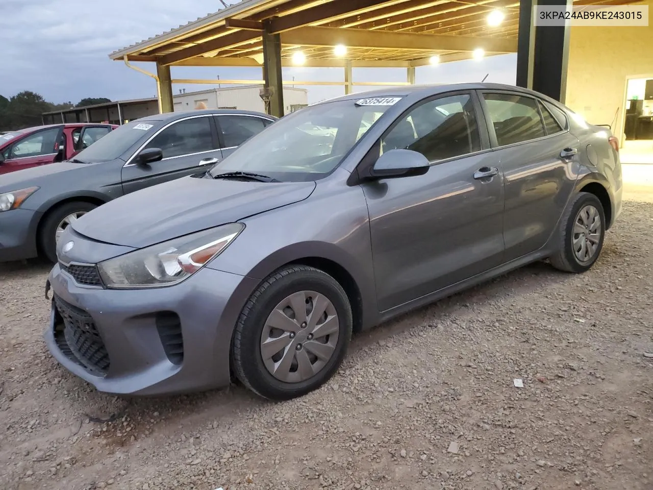 2019 Kia Rio S VIN: 3KPA24AB9KE243015 Lot: 76375414