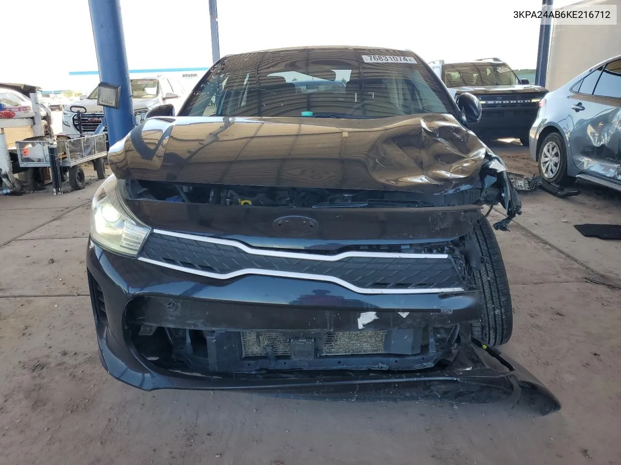 2019 Kia Rio S VIN: 3KPA24AB6KE216712 Lot: 76831074